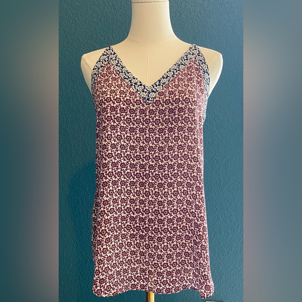 Loft floral camisole top XS